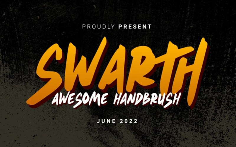 Swarth Brush Font