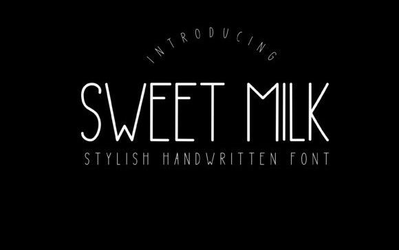 Sweet Milk Display Font