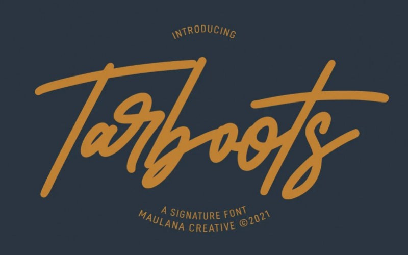 Tarboots Handwritten Font