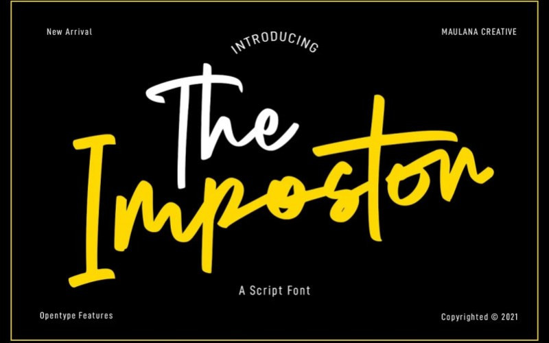 The Impostor Handwritten Font