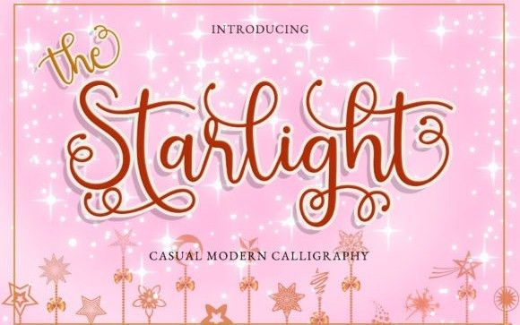 The Starlight Calligraphy Font