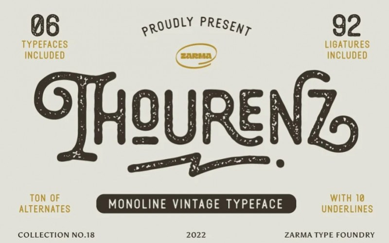 Thourenz Display Font