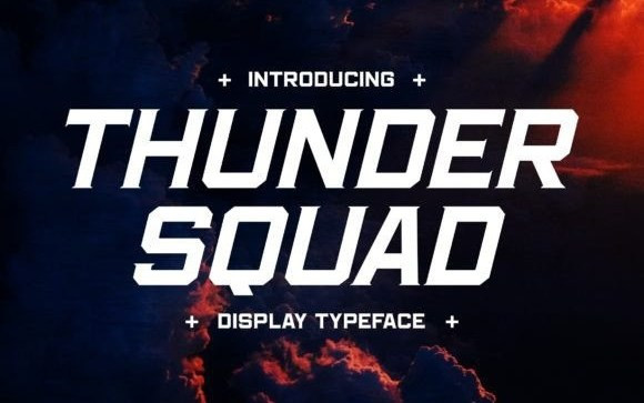 THUNDER SQUAD Display Font