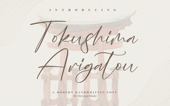 Tokushima Arigatou Handwritten Font