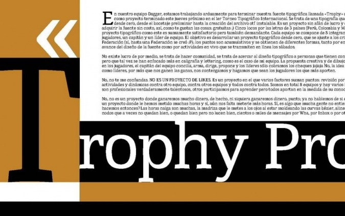 Trophy Pro Slab Serif Font