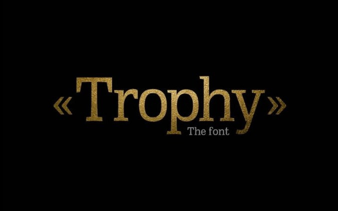 Trophy Pro Slab Serif Font
