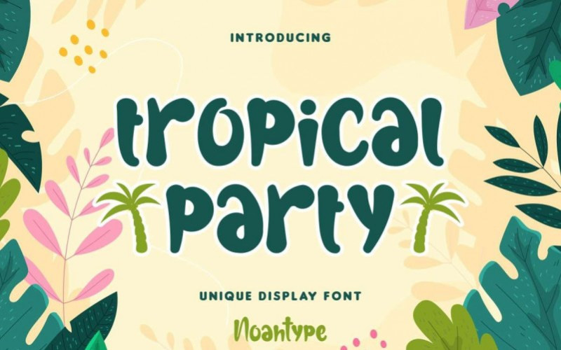 Tropical Party Display Font