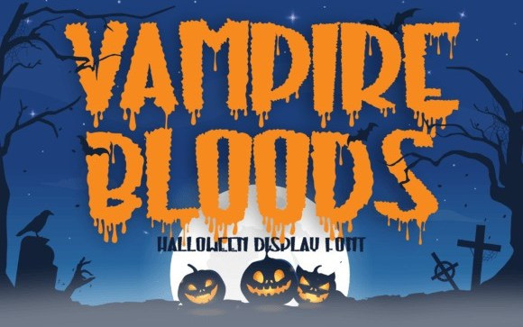 Vampire Bloods Display Font