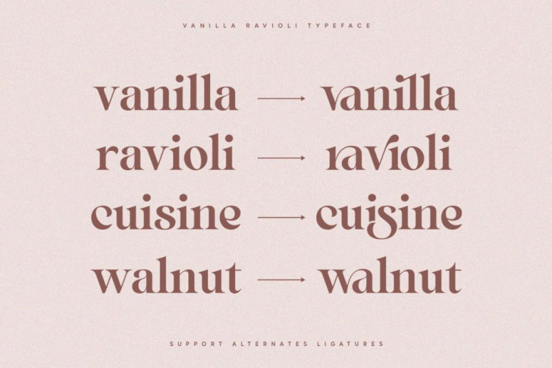 Vanilla Ravioli Serif Font