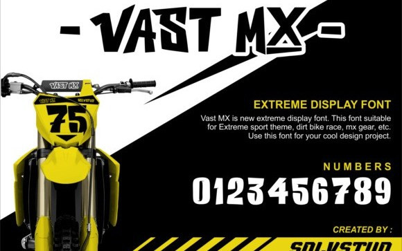 VAST MX Display Font