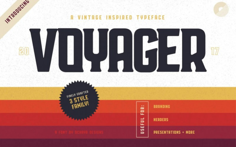 Voyager Display Typeface