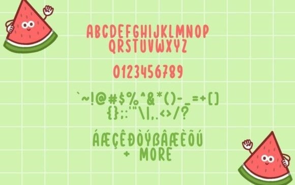 Watermelon Days Display Font