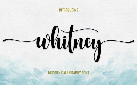 Whitney Calligraphy Typeface