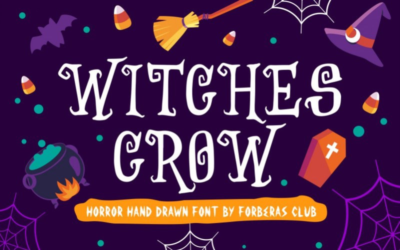 Witches Crow Display Font