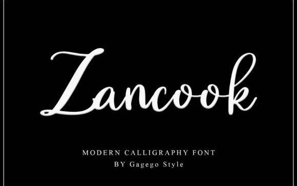 Zancook Handwritten Font