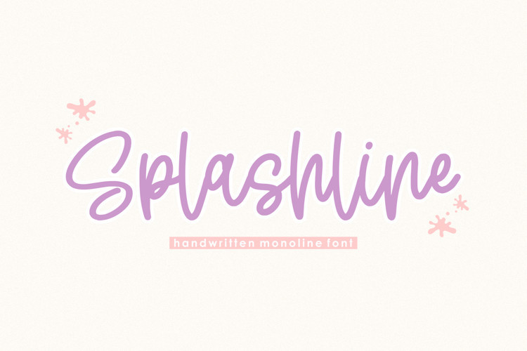 Splashline Handwritten Font