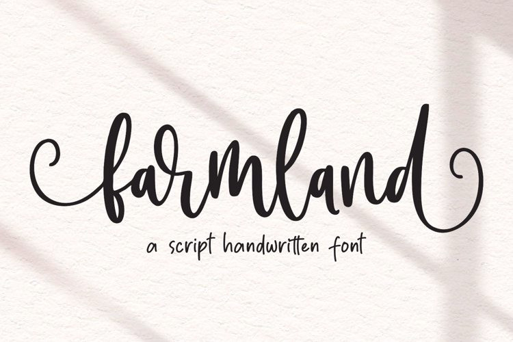 Farmland Script Font