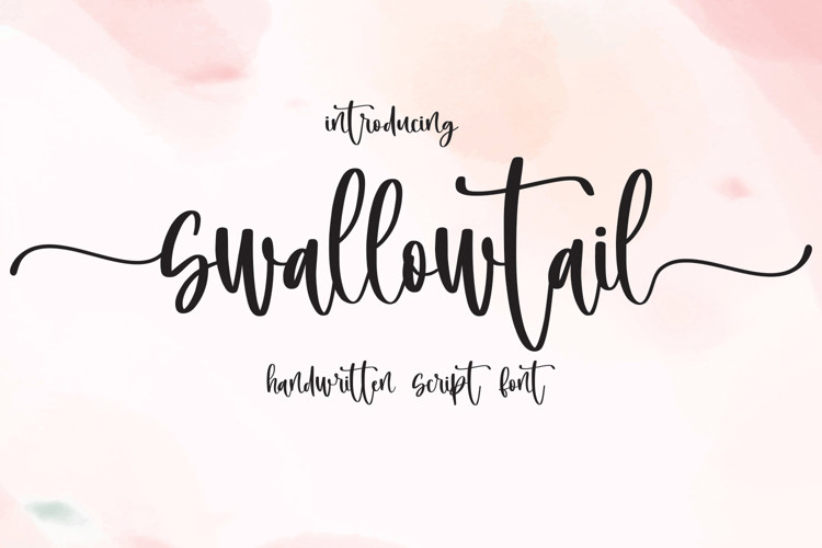 Swallowtail Calligraphy Font