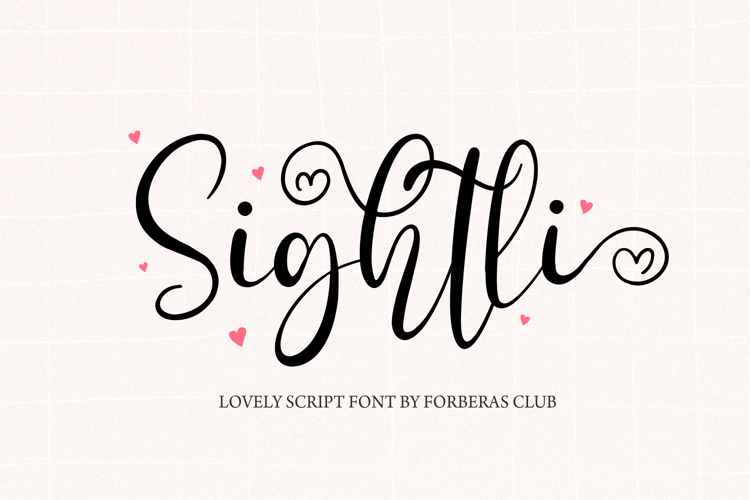 Sightli Calligraphy Font