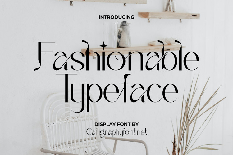 Fashionable Sans Serif Font