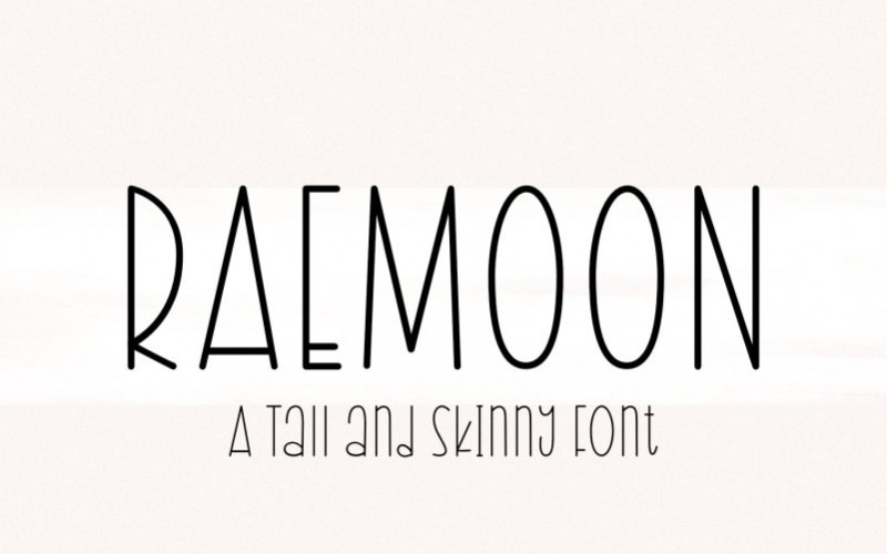 Raemoon Display Font