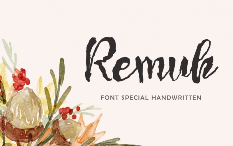 Remuk Script Font