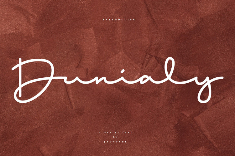 Dunialy Handwritten Font