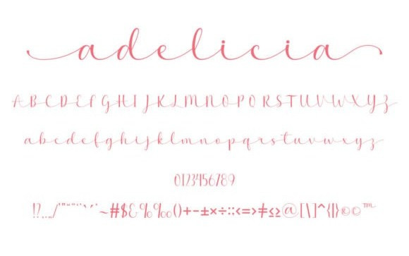 Adelicia Calligraphy Font