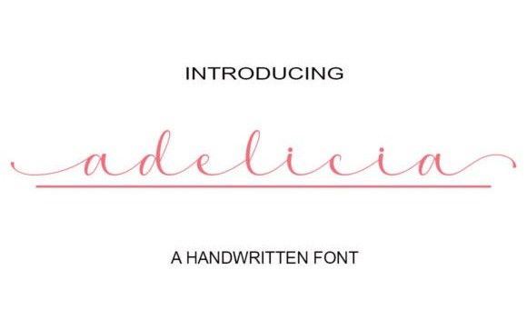 Adelicia Calligraphy Font