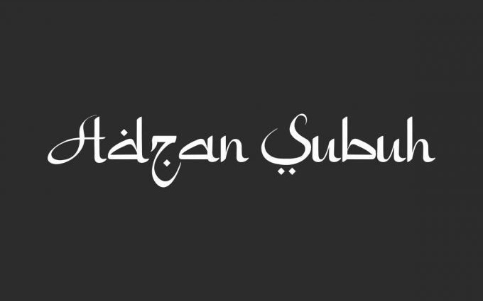 Adzan Subuh Display Font