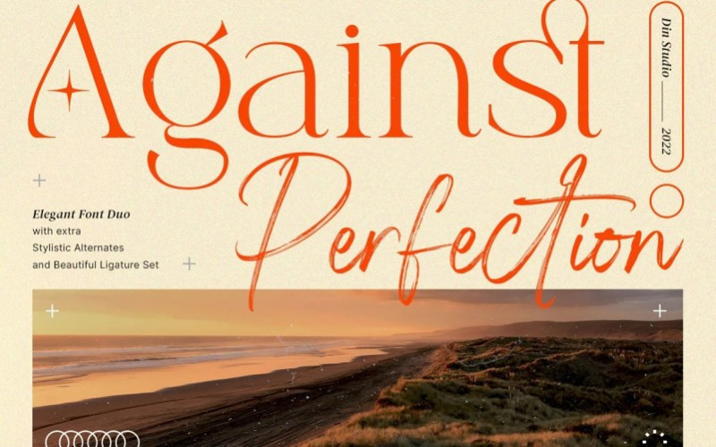 Against Perfection Brush Font