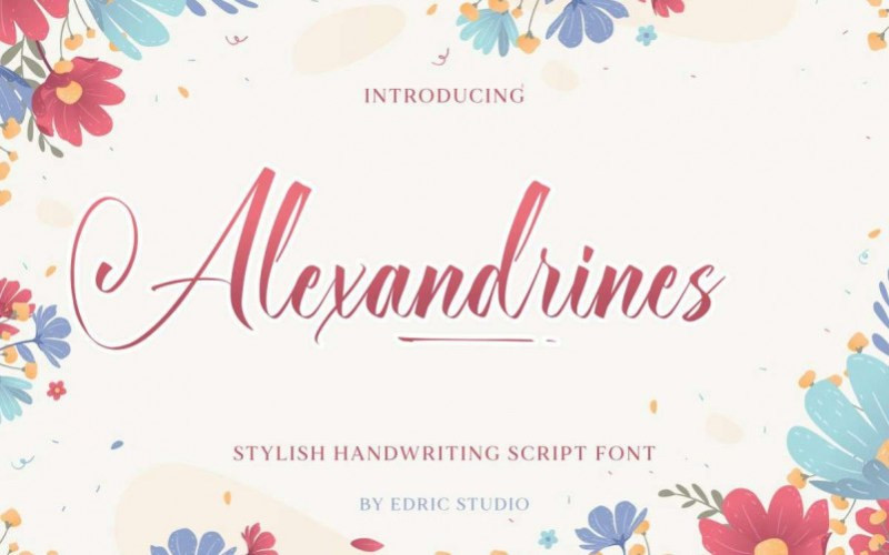 Alexandrines Calligraphy Font