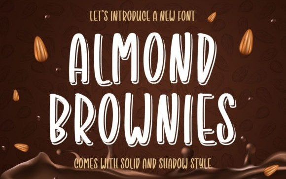 Almond Brownies Display Font