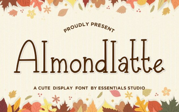 Almondlatte Display Font