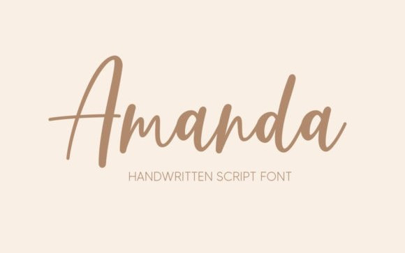 Amanda Handwritten Typeface