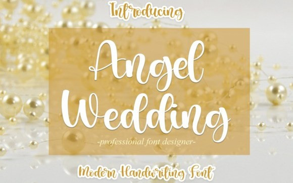 Angel Wedding Script Font