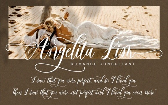 Angelina Stylish Calligraphy Font