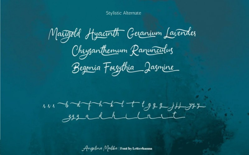 Angelina Malika Handwritten Font