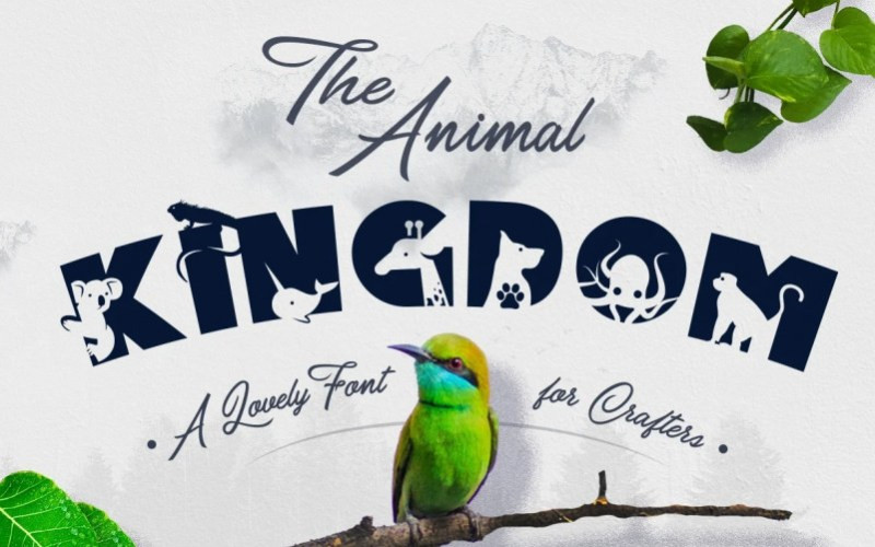 Animal Kingdom Display Font