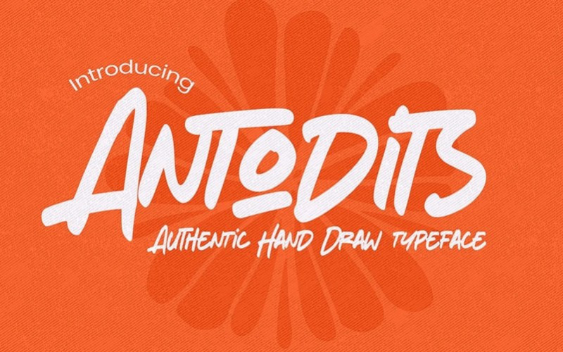 Antodits Brush Font