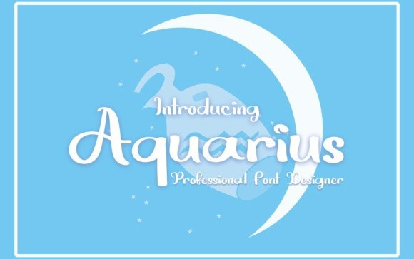 Aquarius Script Font