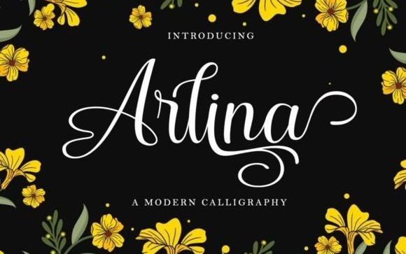 Arlina Calligraphy Font