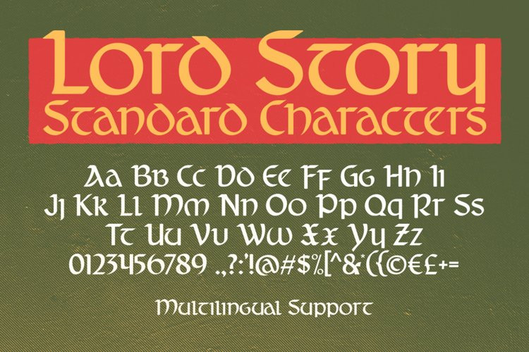 Lord Story Display Font