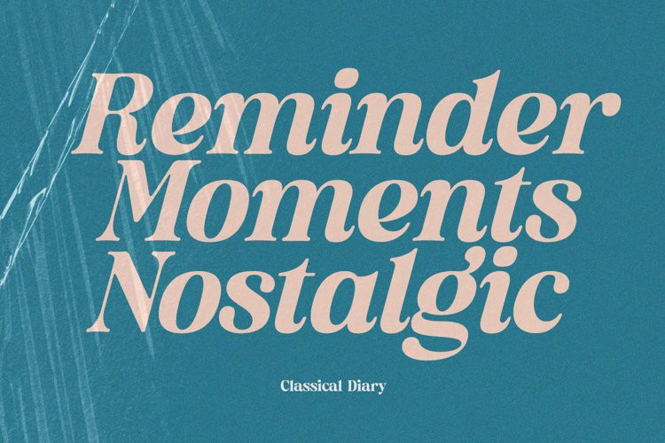 Classical Diary Serif Font