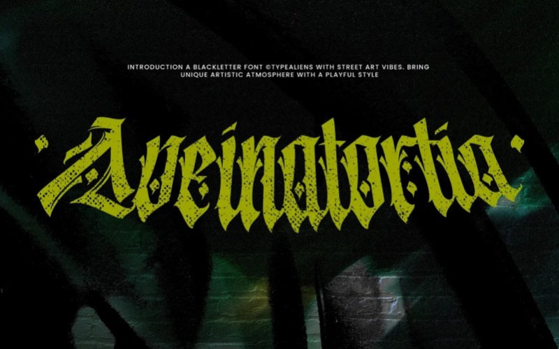 Aveinatortia Blackletter Font