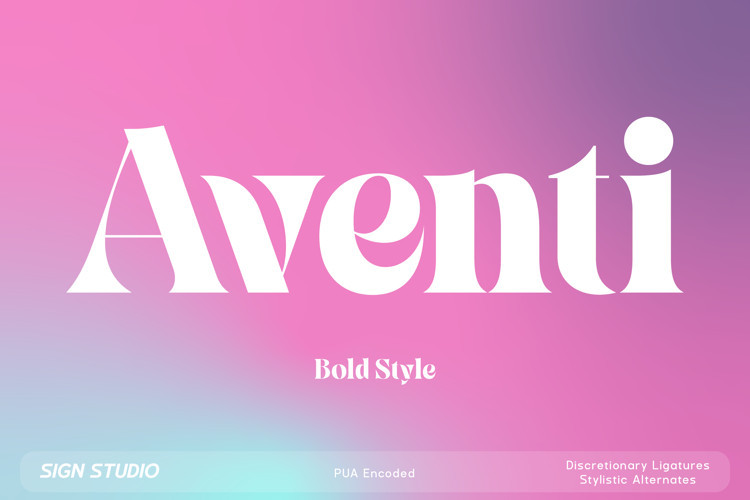 Aventi Serif Font