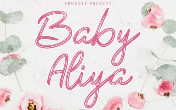 Baby Aliya Brush Font