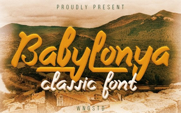 Babylonya Brush Font