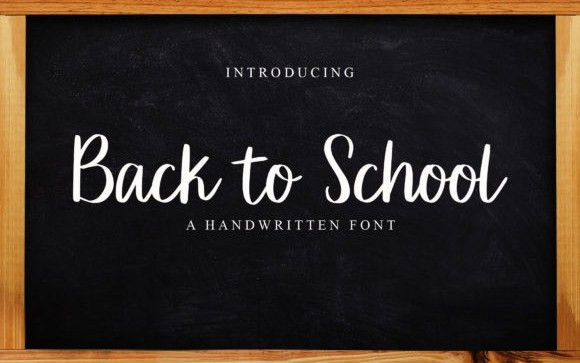 Back to School Handwritten Font