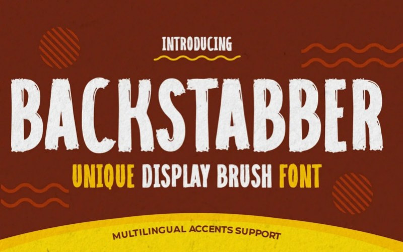 Backstabber Display Font